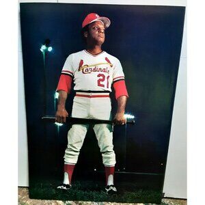 1986 Curt Flood St Louis Cardinals Vintage Baseball Photo MLB Legend